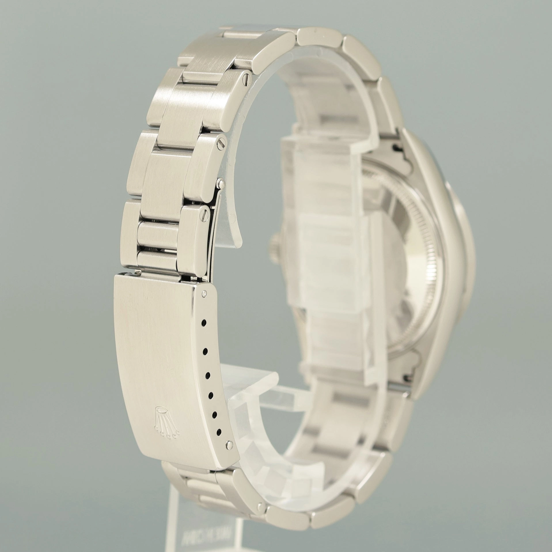 2004 MINT Rolex Air-King 14010 White Roman Dial 34mm Steel Watch Box