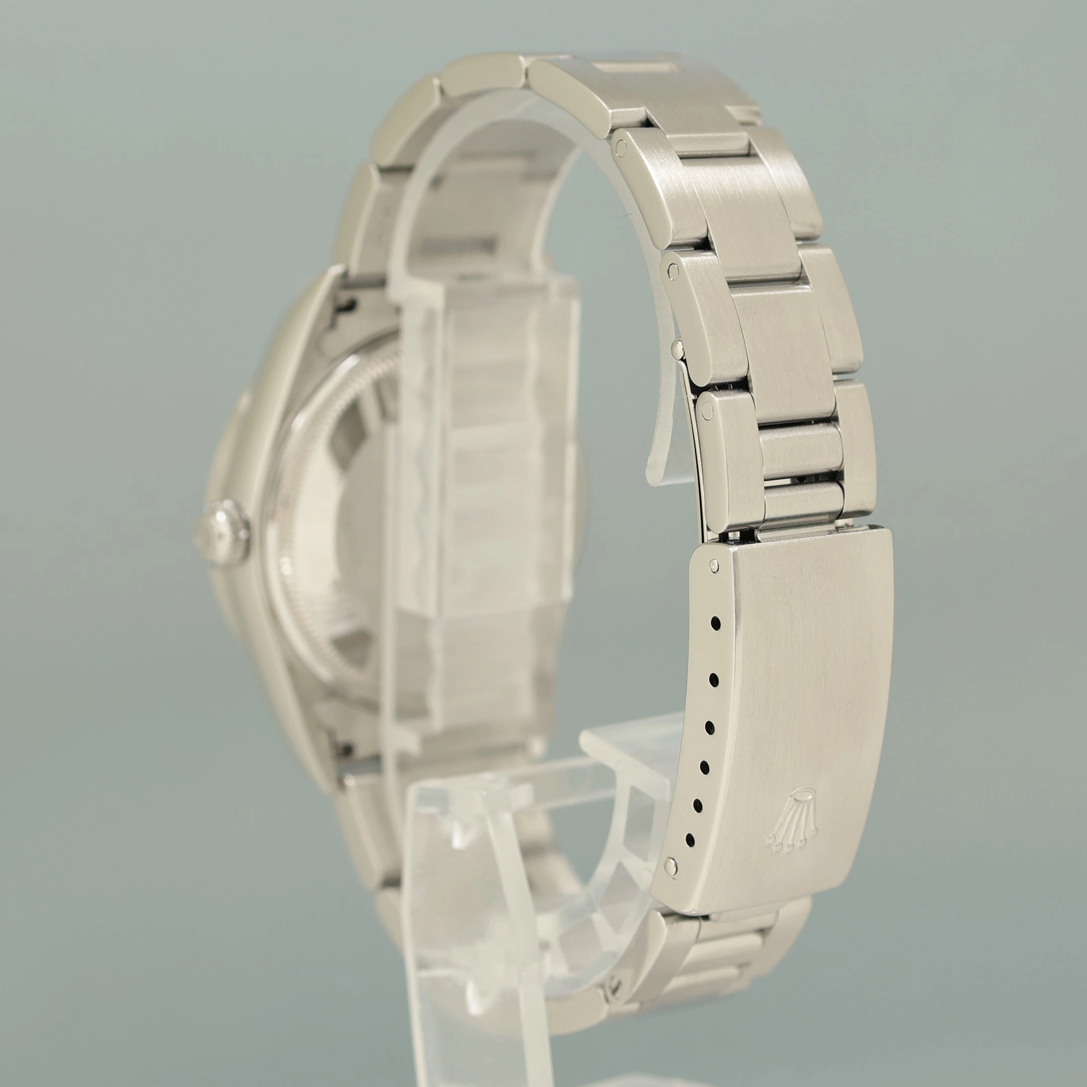 2004 MINT Rolex Air-King 14010 White Roman Dial 34mm Steel Watch Box