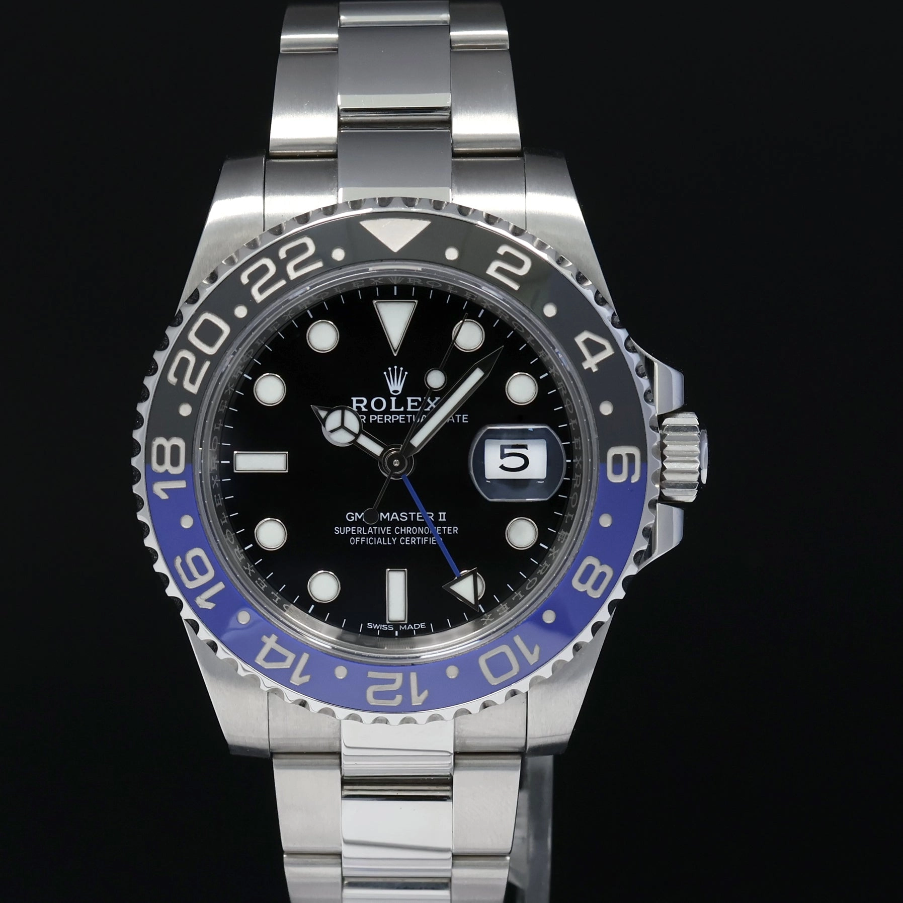 2016 MINT Rolex GMT Master II 116710 BLNR Steel Ceramic Batman Blue Watch Box