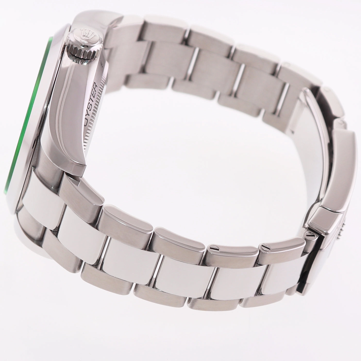 2018 MINT PAPERS Rolex Milgauss Blue Dial Anniversary Green 116400GV Steel Watch