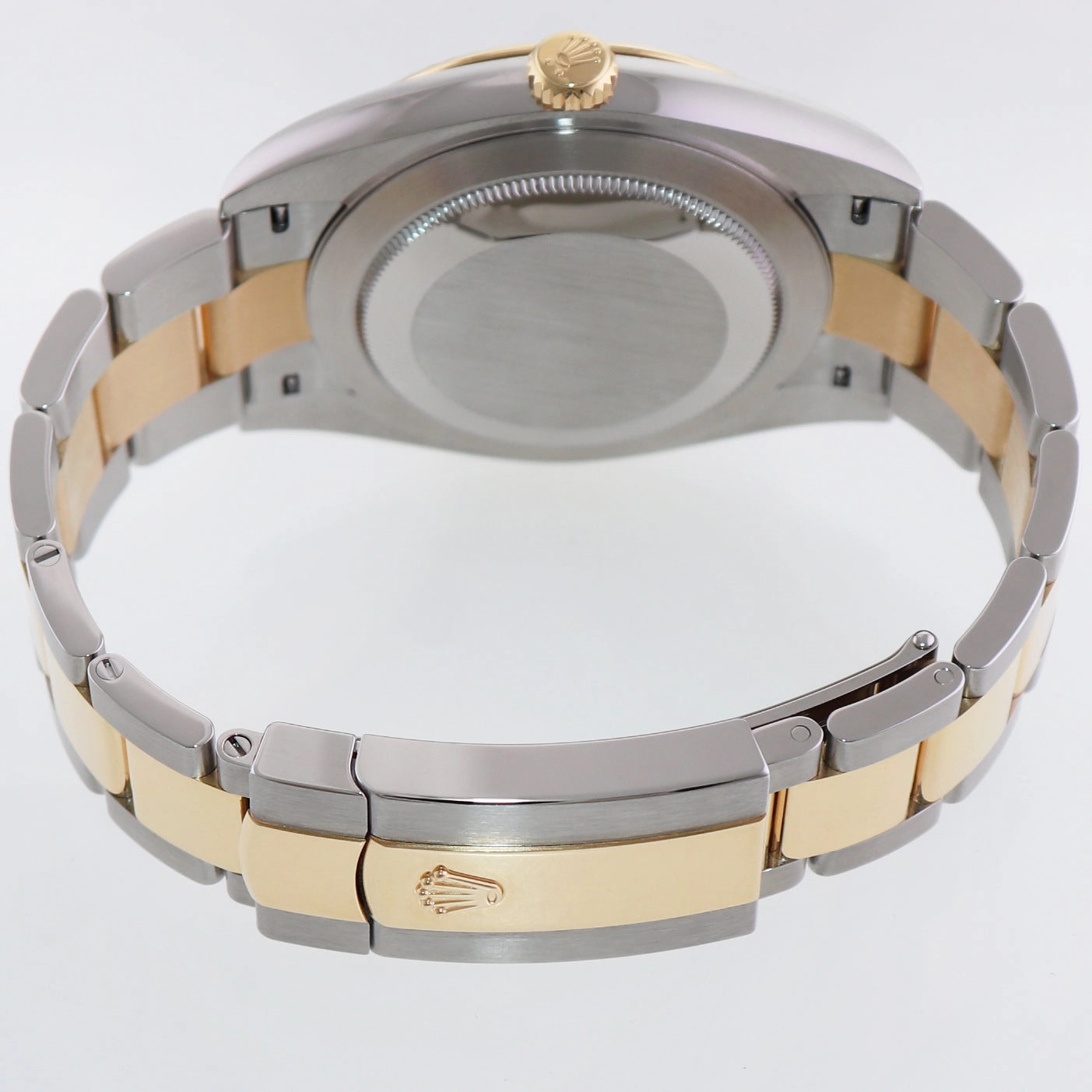 2021 MINT Rolex DateJust 126333 Two Tone Gold Champagne Diamond 41mm Watch Box