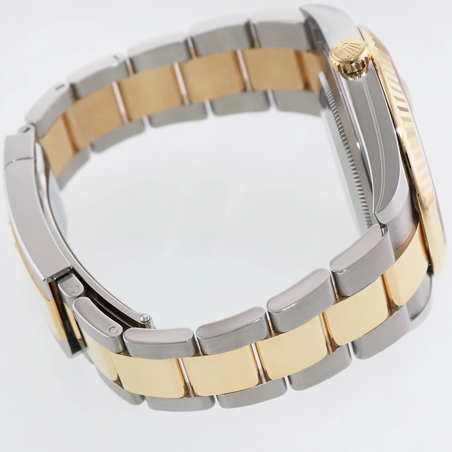 2021 MINT Rolex DateJust 126333 Two Tone Gold Champagne Diamond 41mm Watch Box