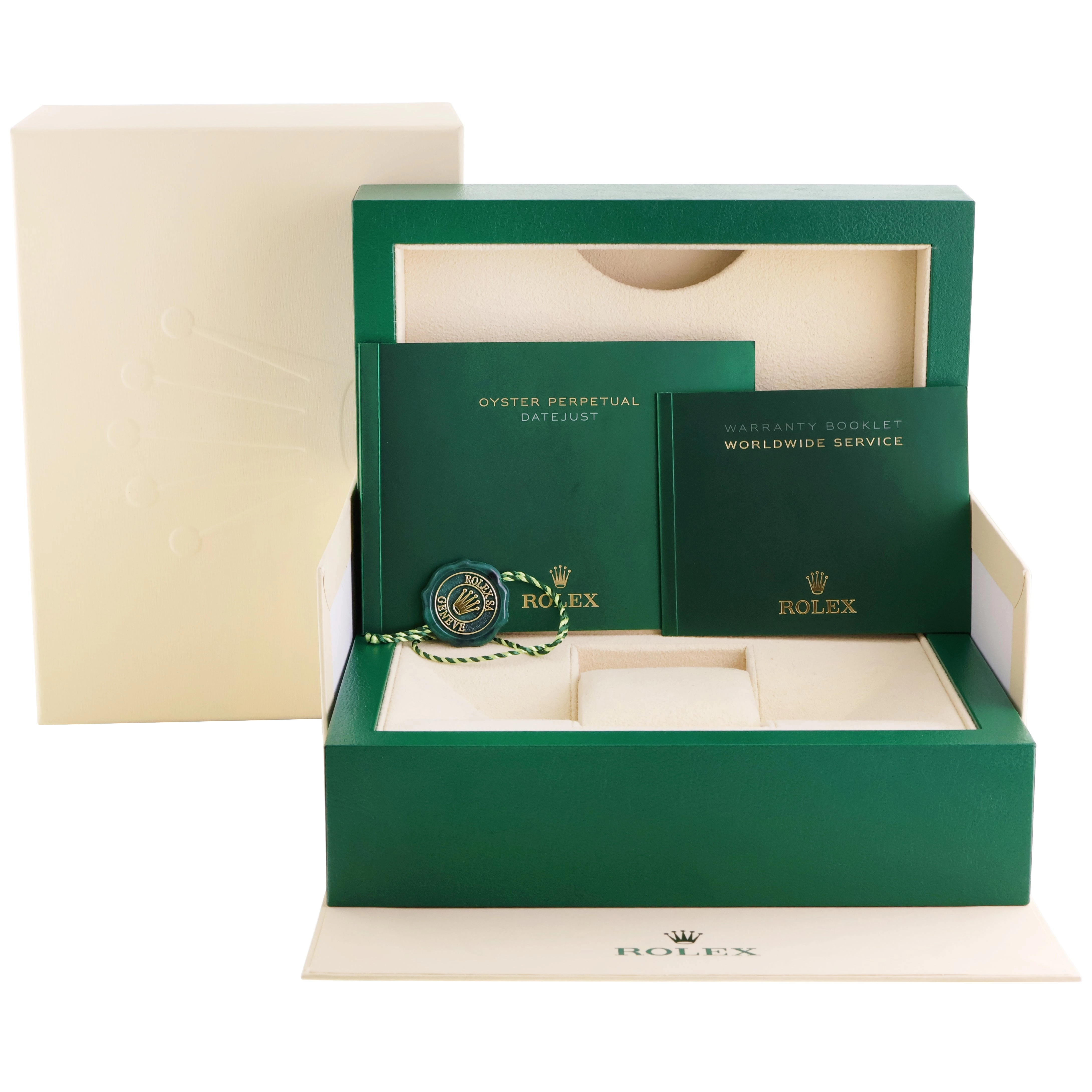 2021 MINT Rolex DateJust 126333 Two Tone Gold Champagne Diamond 41mm Watch Box