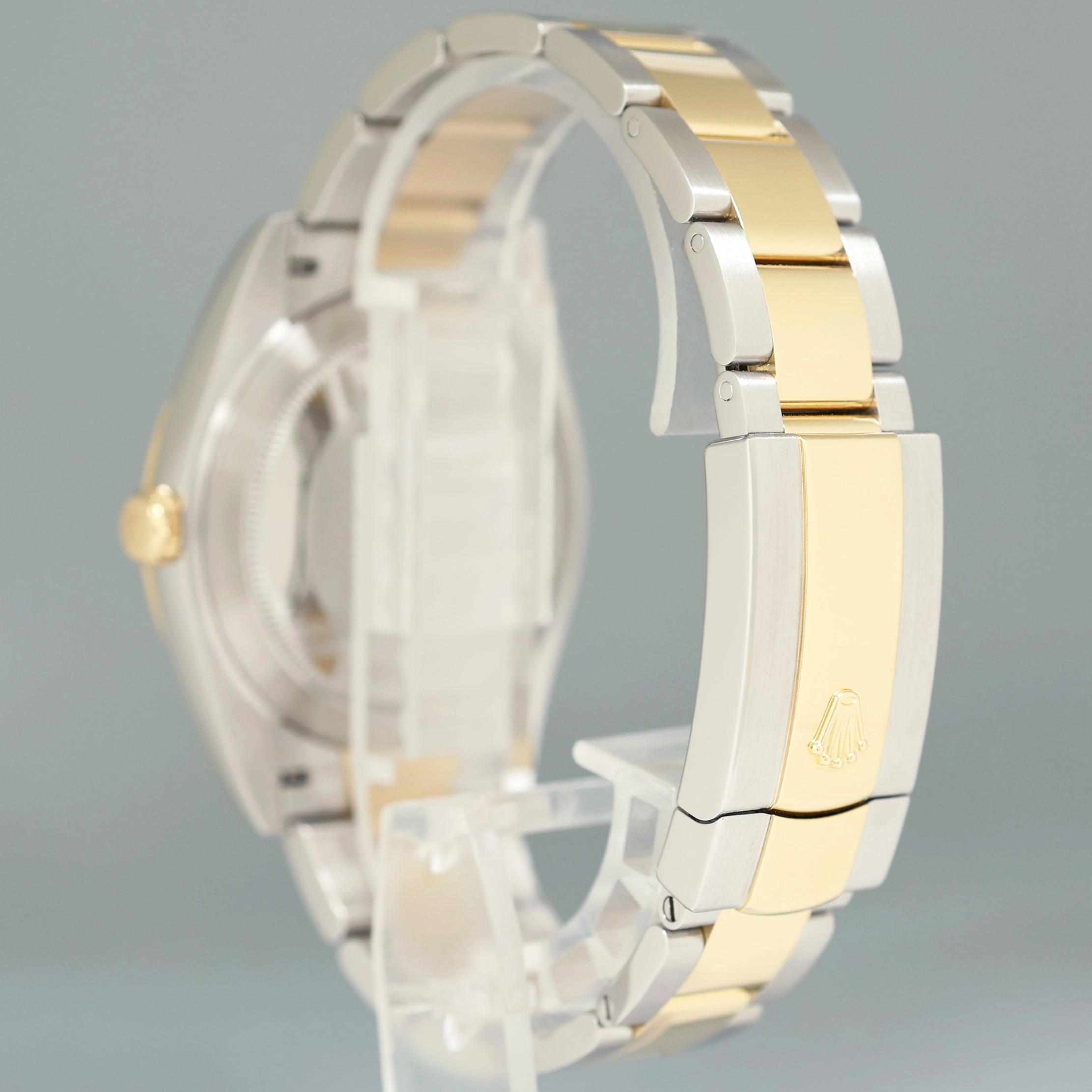 2023 MINT Rolex DateJust 41 126333 Two Tone Yellow Gold Wimbledon Oyster Watch Box
