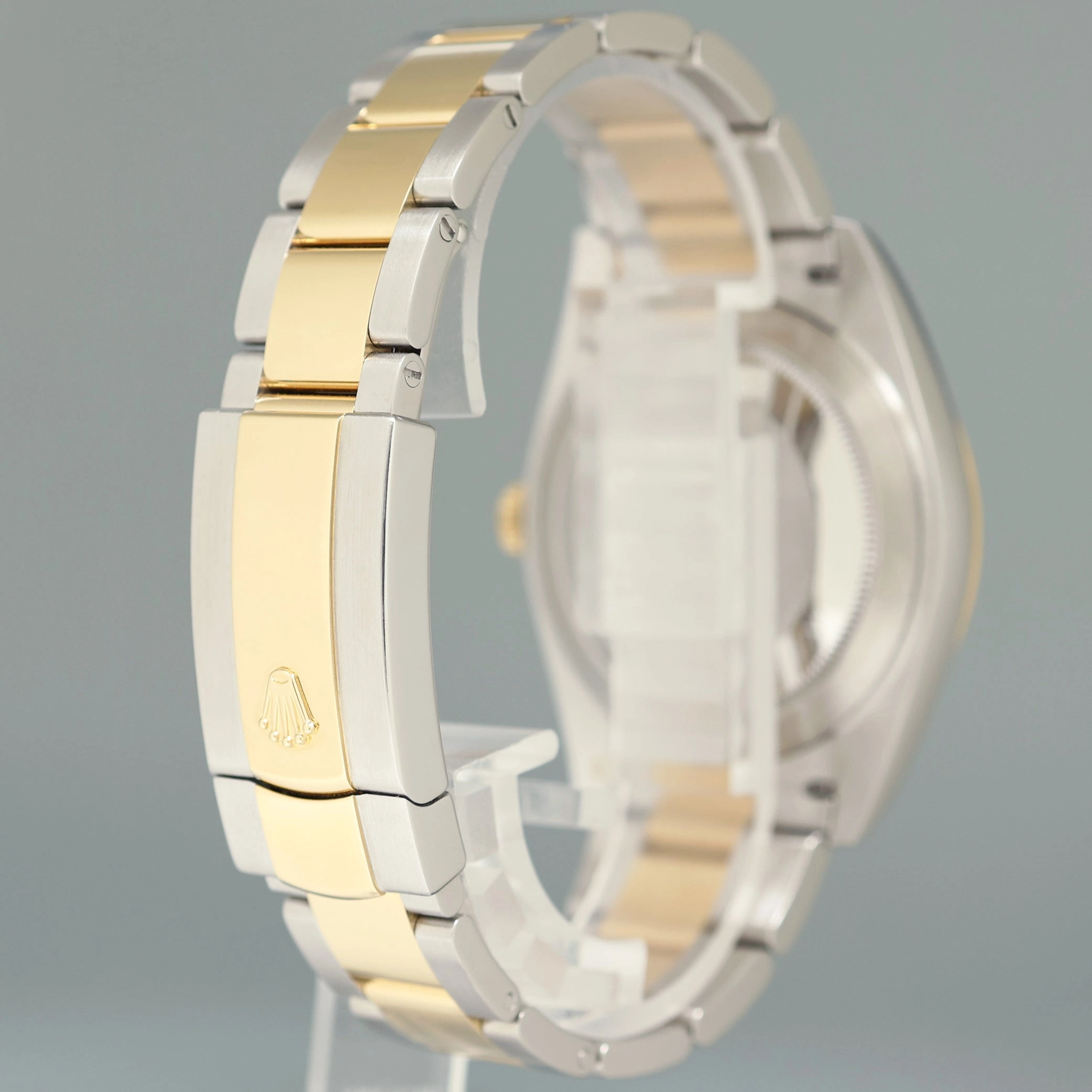 2023 MINT Rolex DateJust 41 126333 Two Tone Yellow Gold Wimbledon Oyster Watch Box