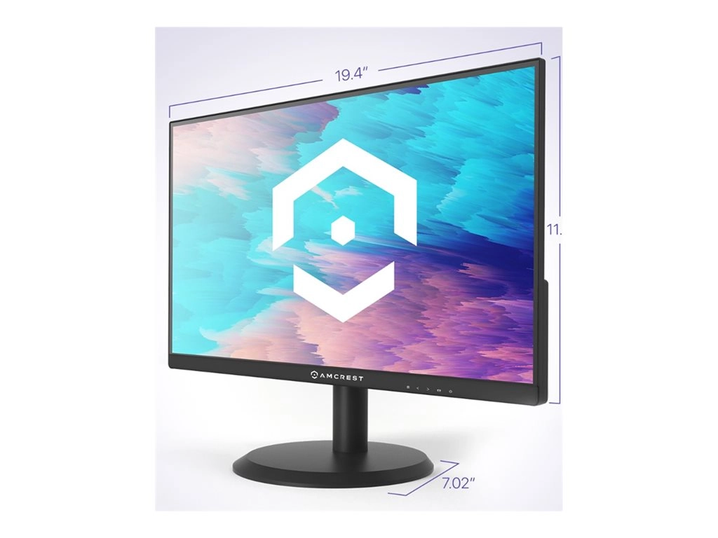 Amcrest AM-LM22 - LED monitor - 22 (21.45" viewable) - 1920 x 1080 Full HD (1080p) @ 60 Hz - 250 cd/mï¿½ - 3000:1 - 6.5 ms -