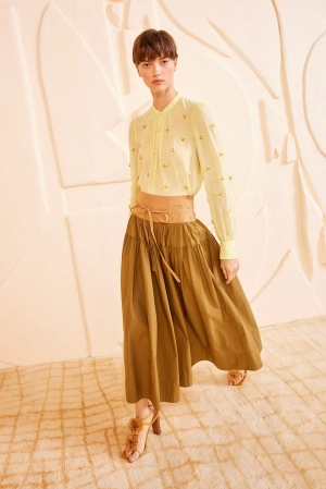 Angeline Skirt - Sahara Colorblock