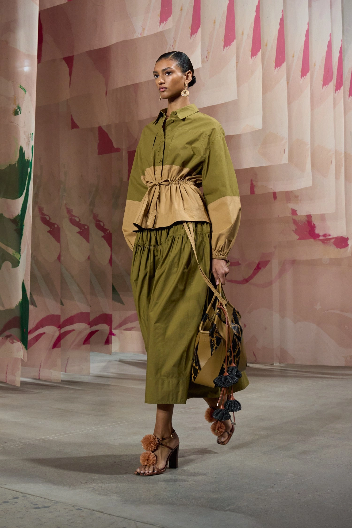 Angeline Skirt - Sahara Colorblock
