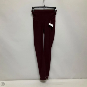 Athletic Leggings By Lululemon In Maroon, Size: 4