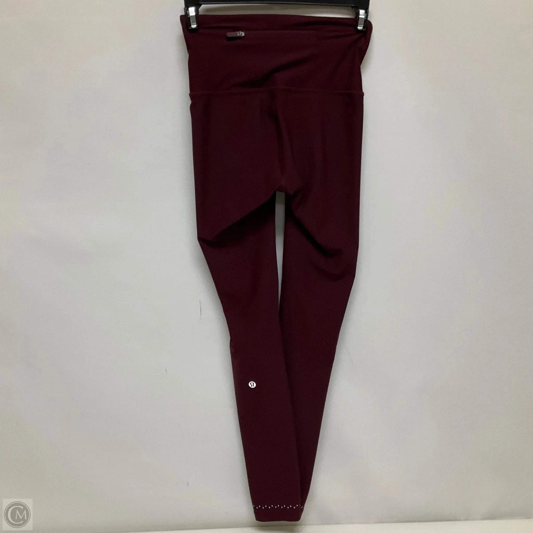Athletic Leggings By Lululemon In Maroon, Size: 4