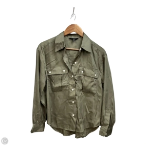 Blouse Long Sleeve By Banana Republic In Green, Size: S