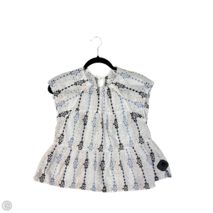 Blouse Short Sleeve By Greylin In White, Size: S