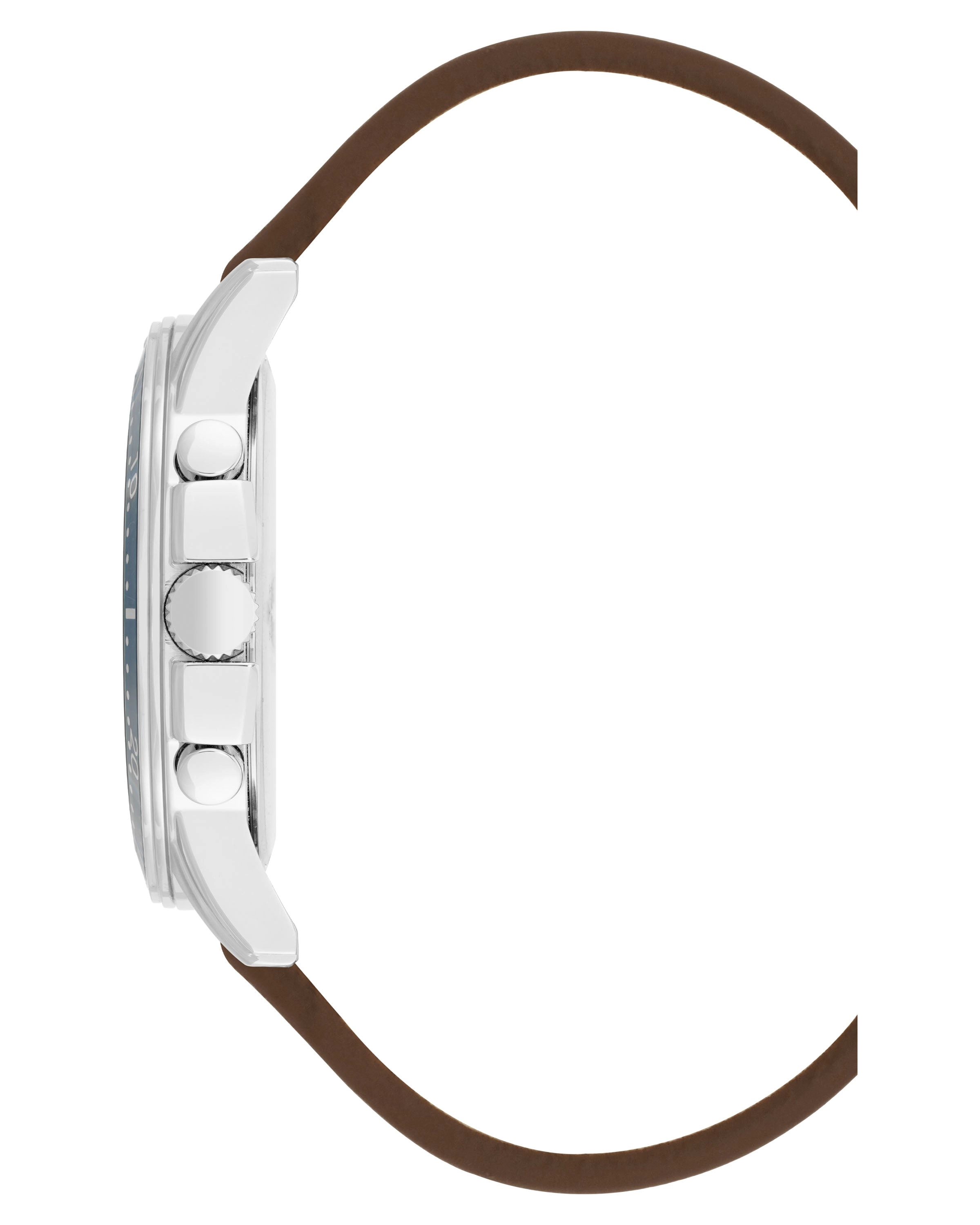 Charles | 45mm, Saddle Brown/Blue