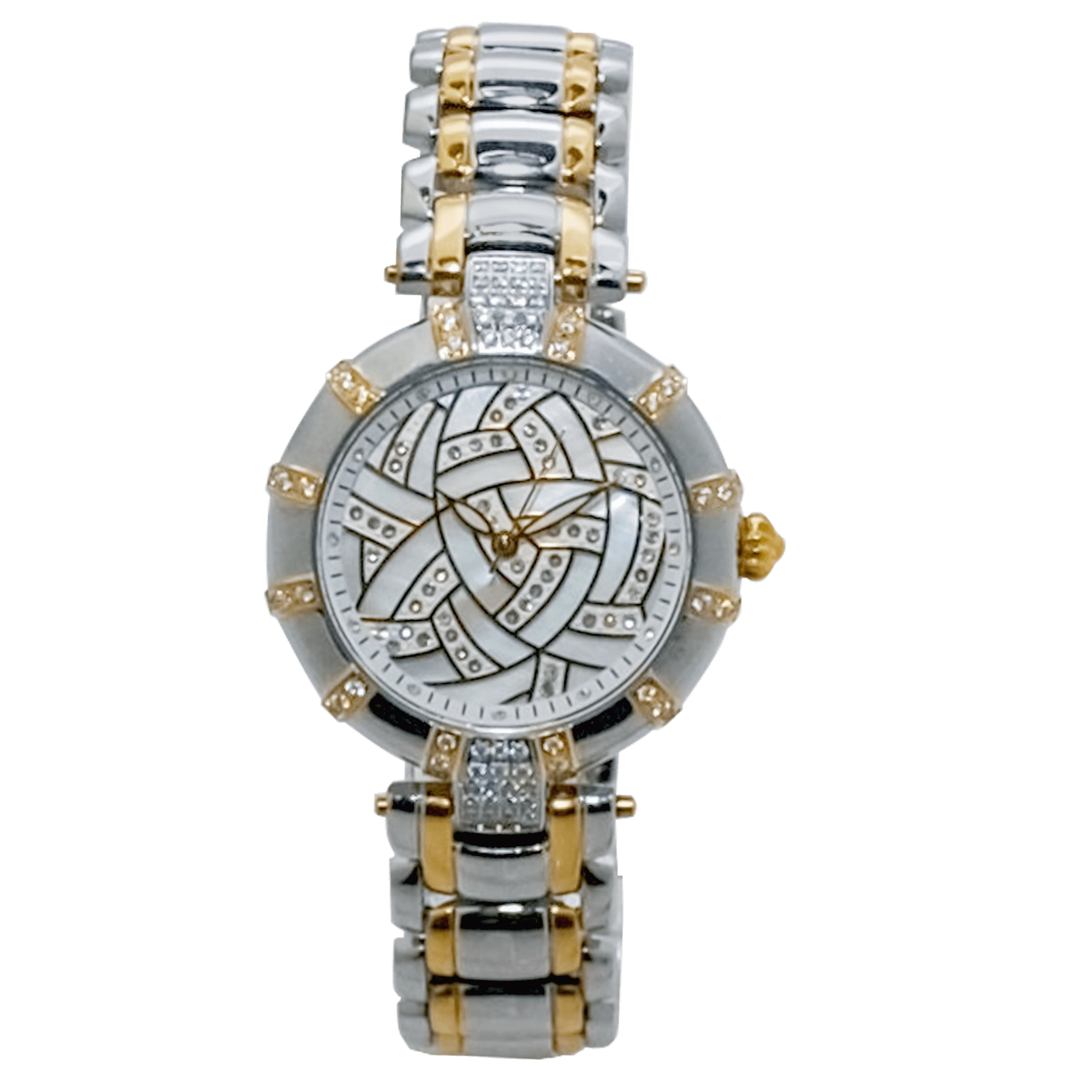 Croton Women’s Silvertone Quartz Crystal Accented Bracelet Watch