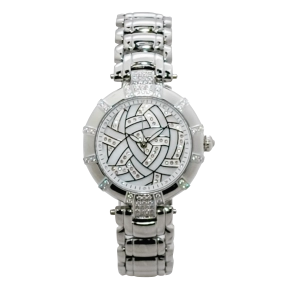 Croton Women’s Silvertone Quartz Crystal Accented Bracelet Watch