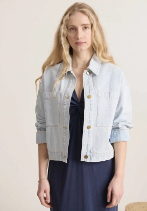 Denim Jacket Valence 0 Veste Valence Bleu