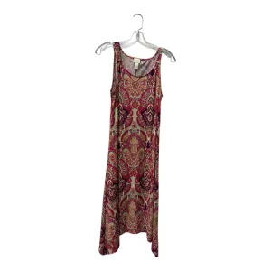 Dress Casual Midi By Chicos In Pink, Size:M