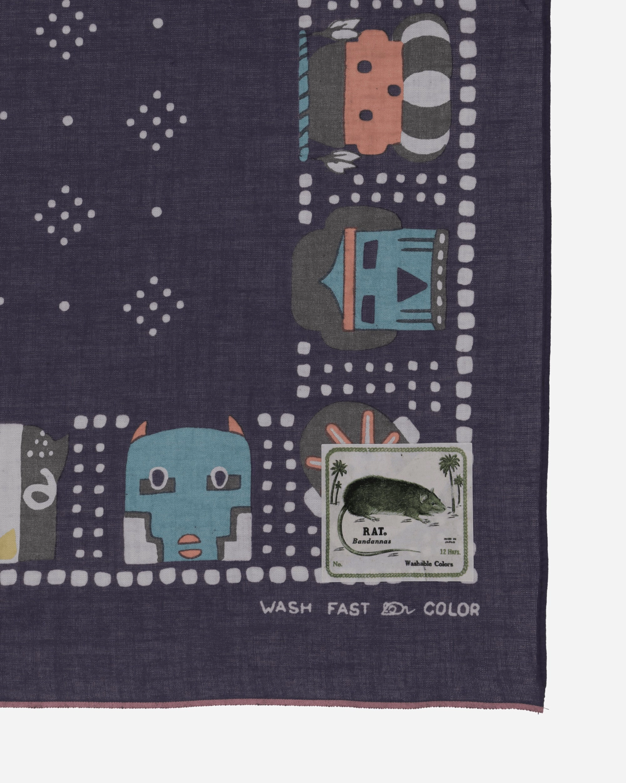 Fastcolor Selvedge Bandana (Kachina) Purple