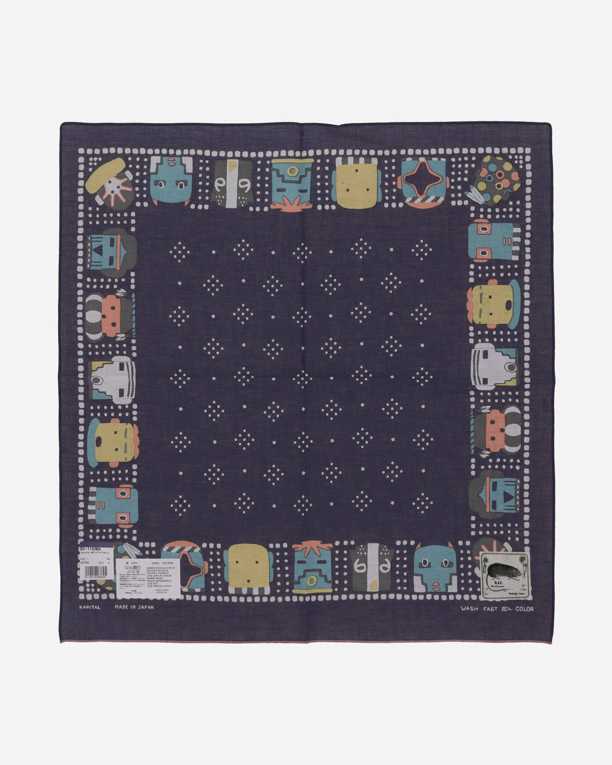 Fastcolor Selvedge Bandana (Kachina) Purple