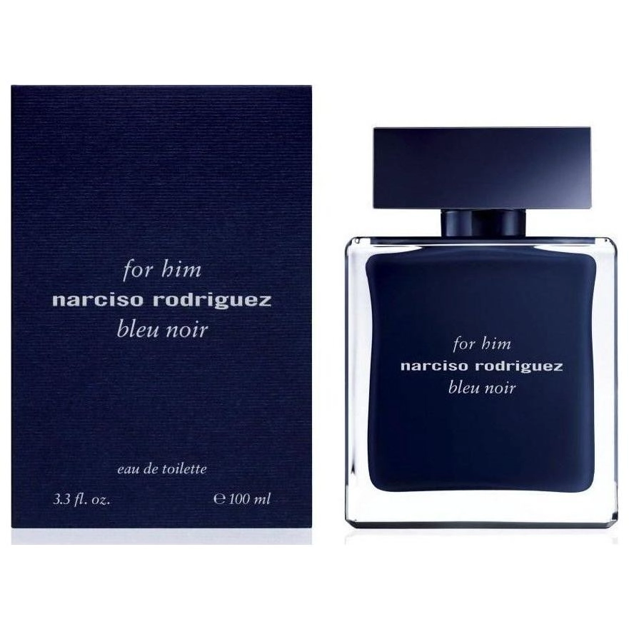 FOR HIM NARCISO RODRIGUEZ BLEU NOIR cologne edt 3.3 oz 3.4 New in Box - 3.4 oz / 100 ml