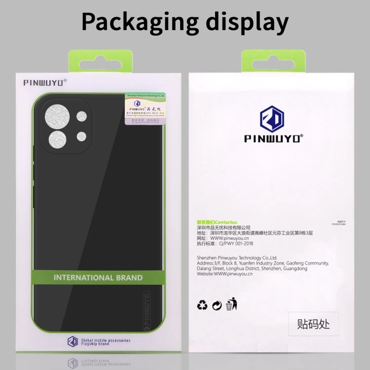 For Xiaomi Mi 11 PINWUYO Touching Series Liquid Silicone TPU Shockproof