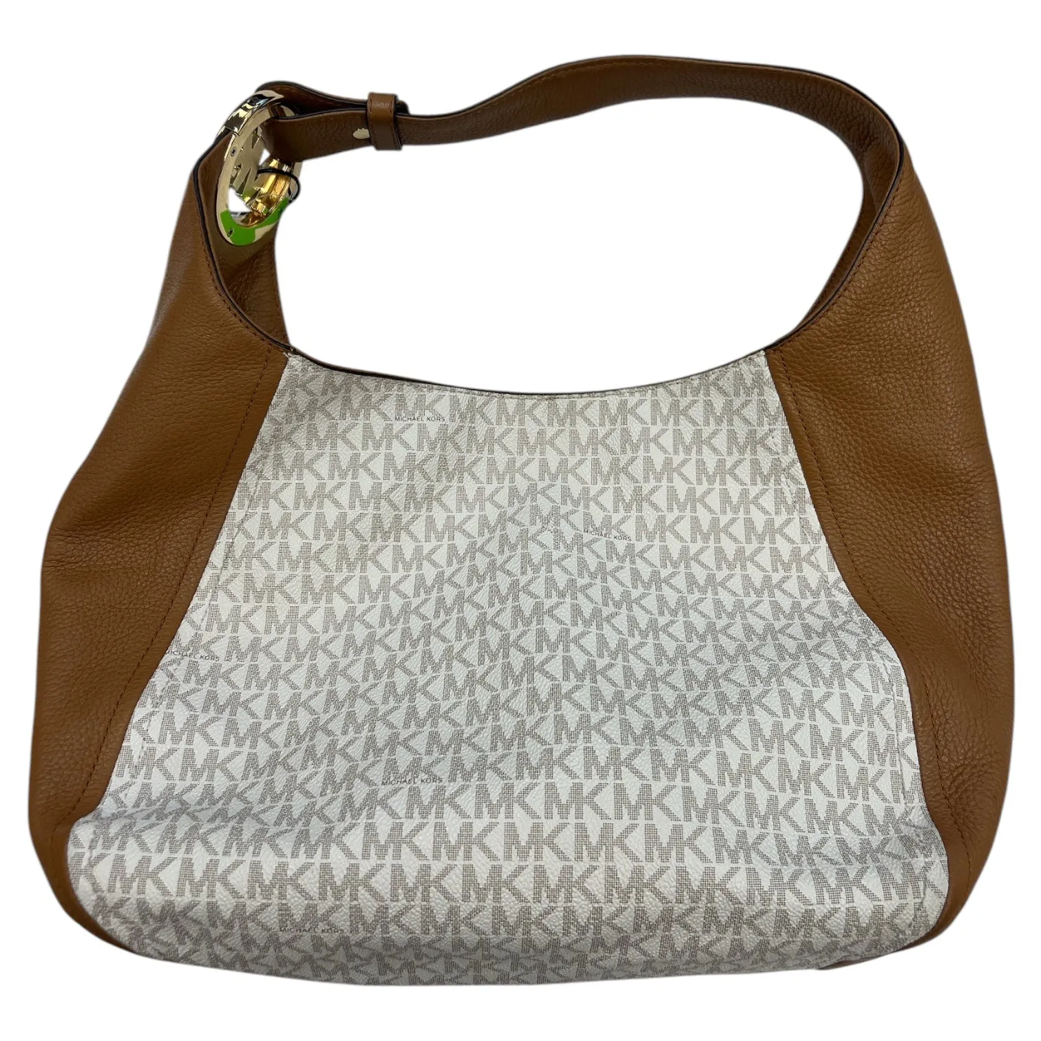 Handbag By Michael By Michael Kors In Brown & Cream, Size:Large