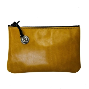 HAPPY EXTRA, Zipper Pouch, Yellow