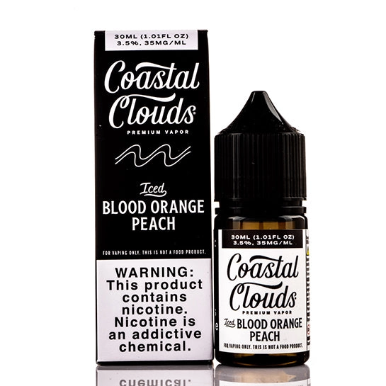 Iced Blood Orange Peach Salt - Coastal Clouds E-Juice