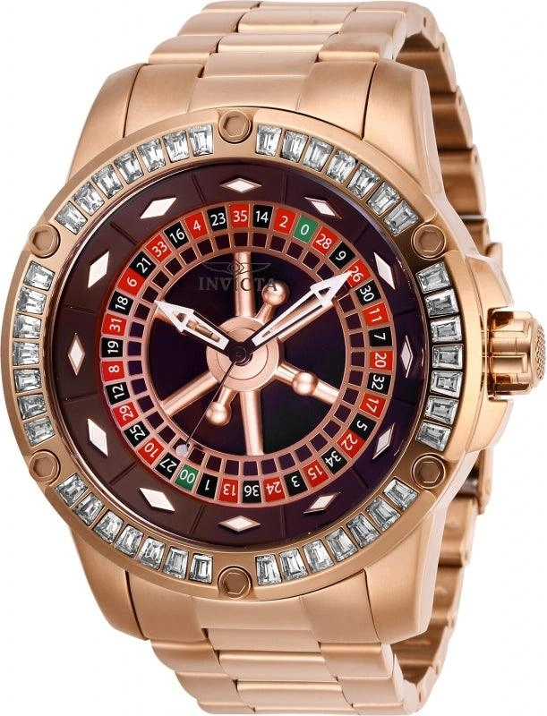 Invicta Men's Automatic Watch - Specialty Casino Rose Gold Steel Bracelet | 28714