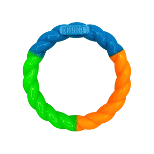 KONG Twistz High Viz Ring Dog Toy