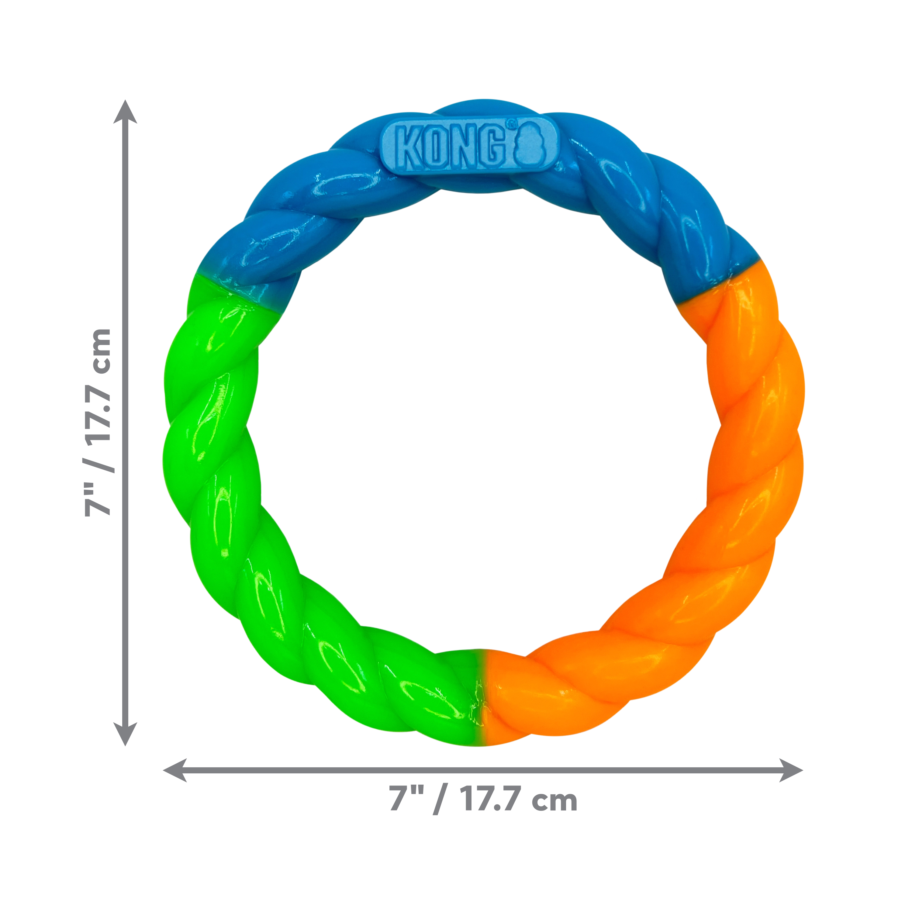 KONG Twistz High Viz Ring Dog Toy