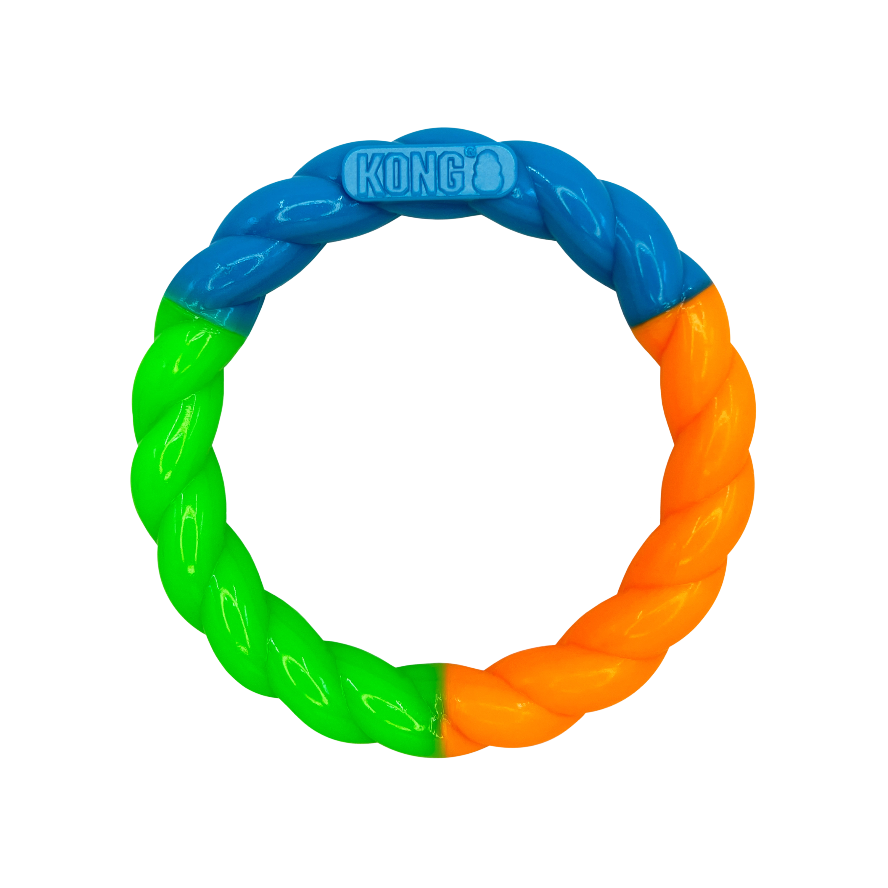 KONG Twistz High Viz Ring Dog Toy