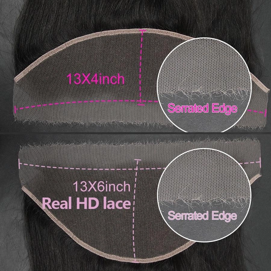 Lace Frontal Only, Skinlike Real HD Lace 13x6 13x4 7x7 6x6 5x5 Lace Closure Pieces