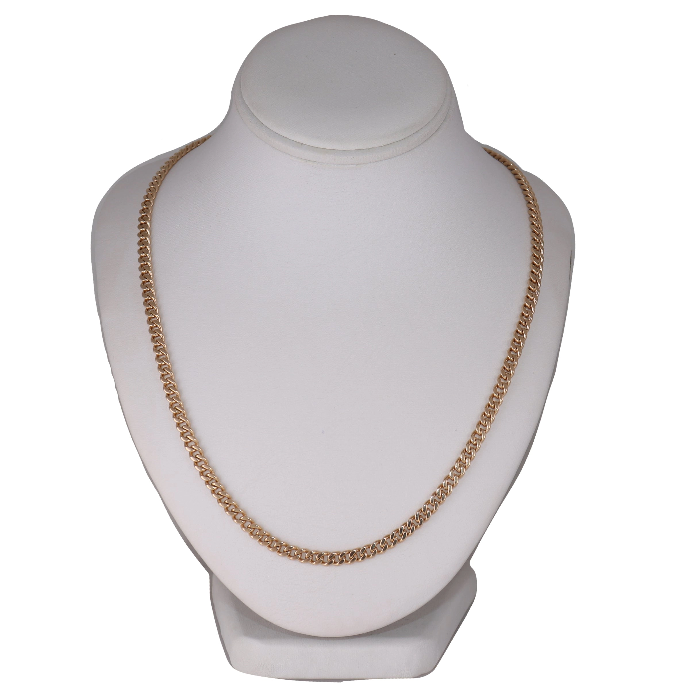 Men's 45.49g 14k Yellow Gold Miami Cuban Curb Link Chain 26" Necklace