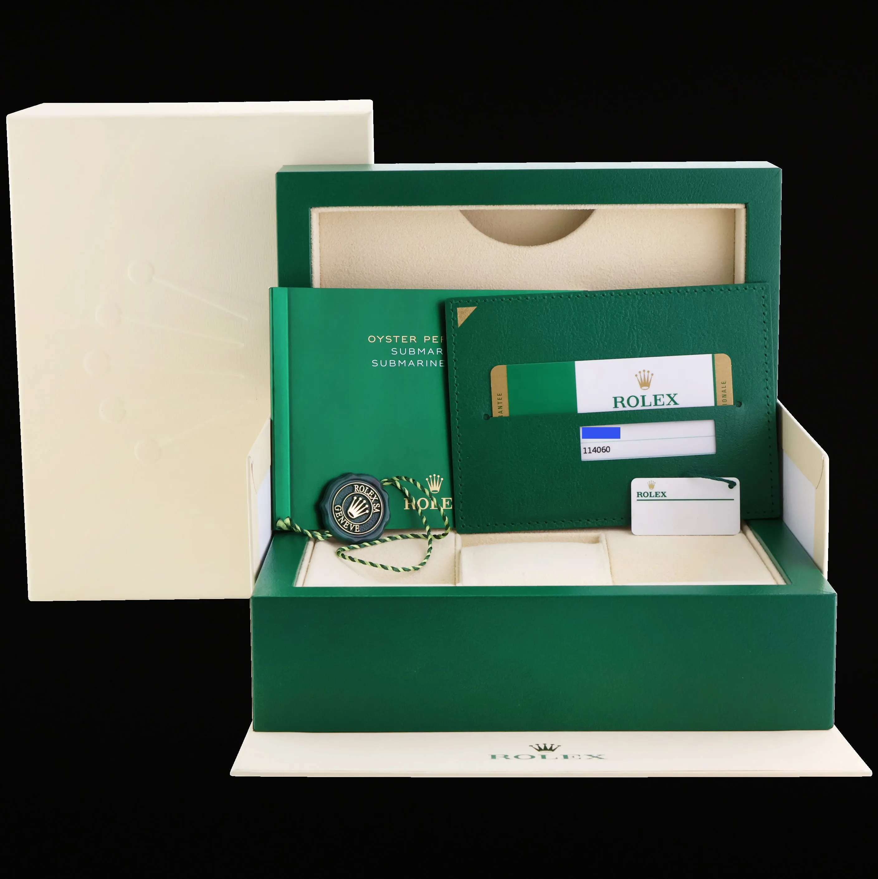 MINT 2018 PAPERS Rolex Submariner No Date 114060 Steel Black Ceramic Watch Box
