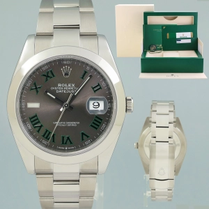 MINT PAPERS Rolex DateJust 41 Steel 126300 Wimbledon Oyster 41mm Watch Box