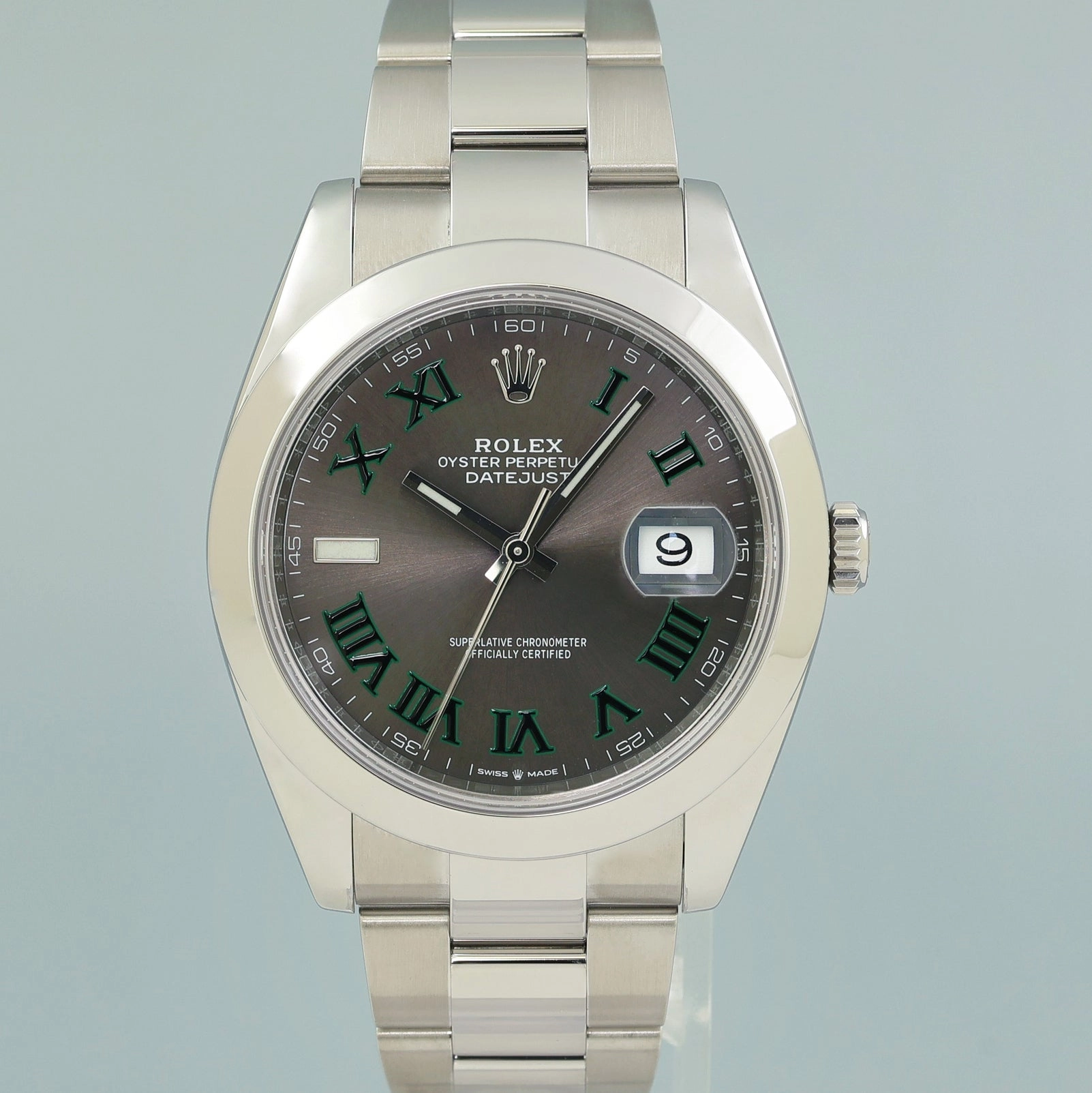 MINT PAPERS Rolex DateJust 41 Steel 126300 Wimbledon Oyster 41mm Watch Box