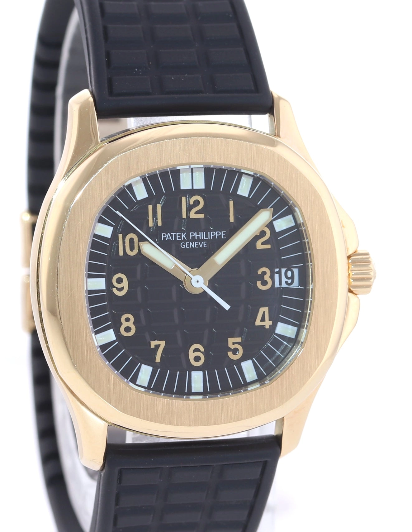 MINT Patek Philippe 5066J Aquanaut Black Rubber 5066J Yellow Gold 36mm Watch