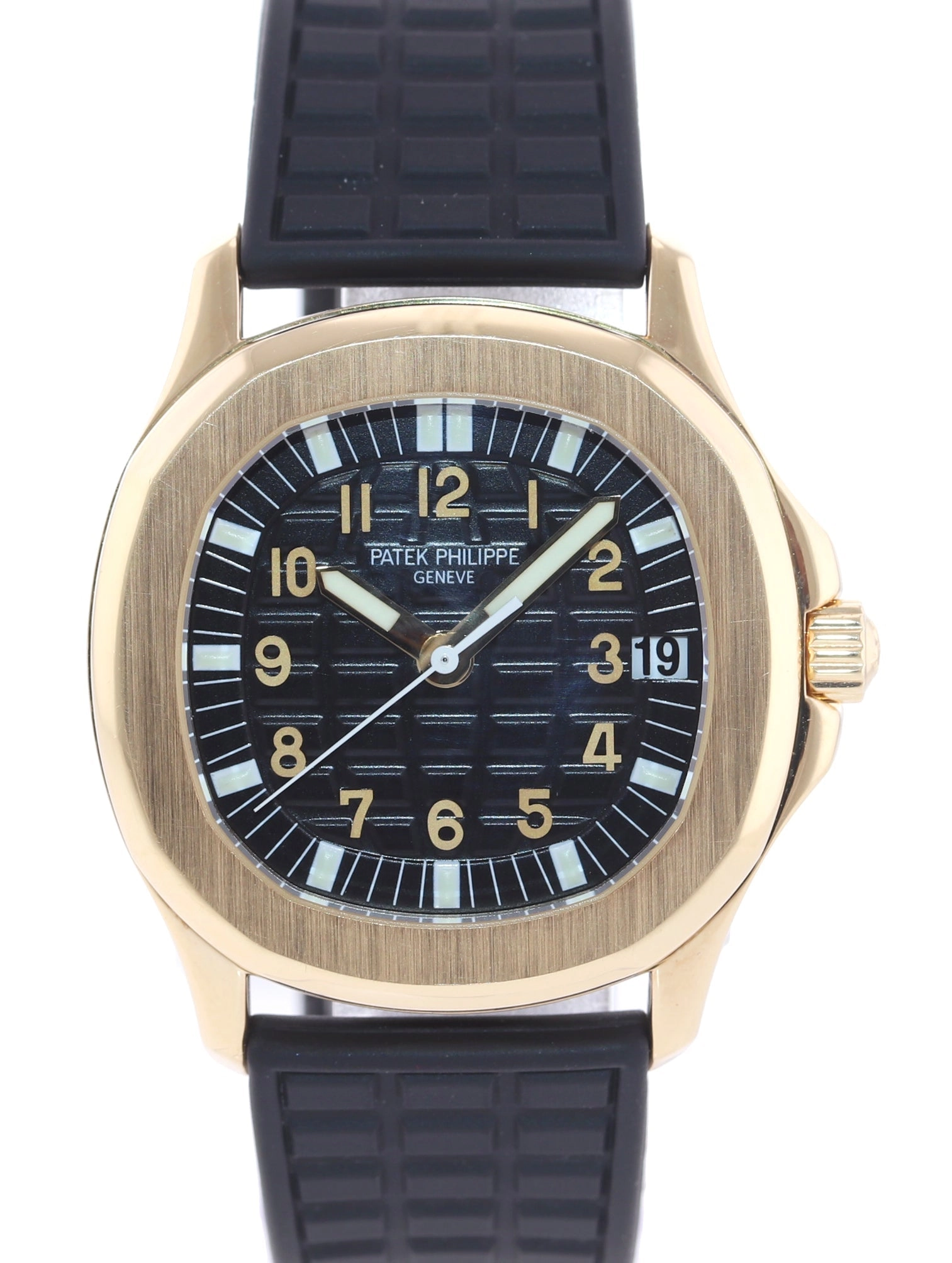MINT Patek Philippe 5066J Aquanaut Black Rubber 5066J Yellow Gold 36mm Watch