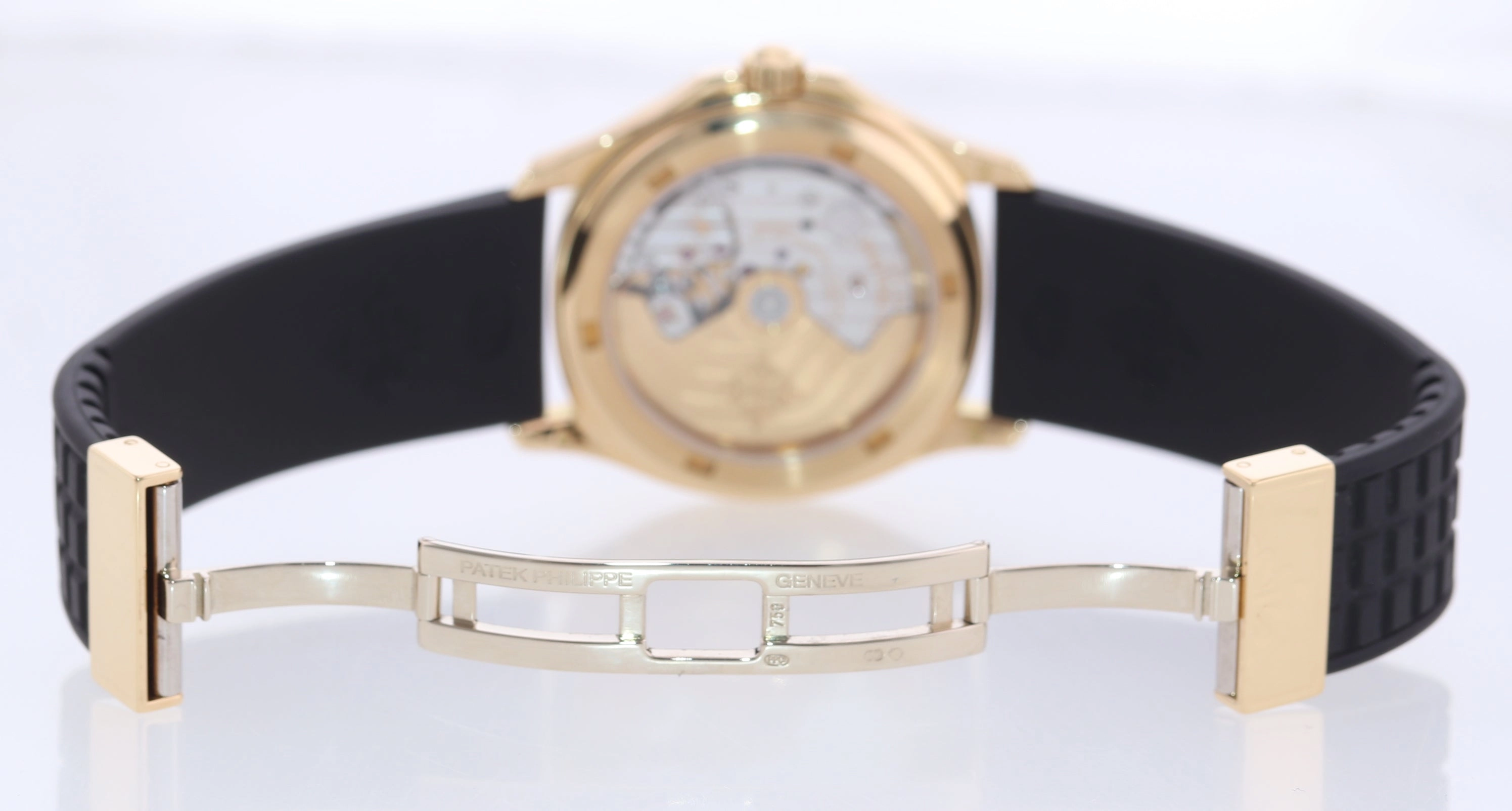 MINT Patek Philippe 5066J Aquanaut Black Rubber 5066J Yellow Gold 36mm Watch