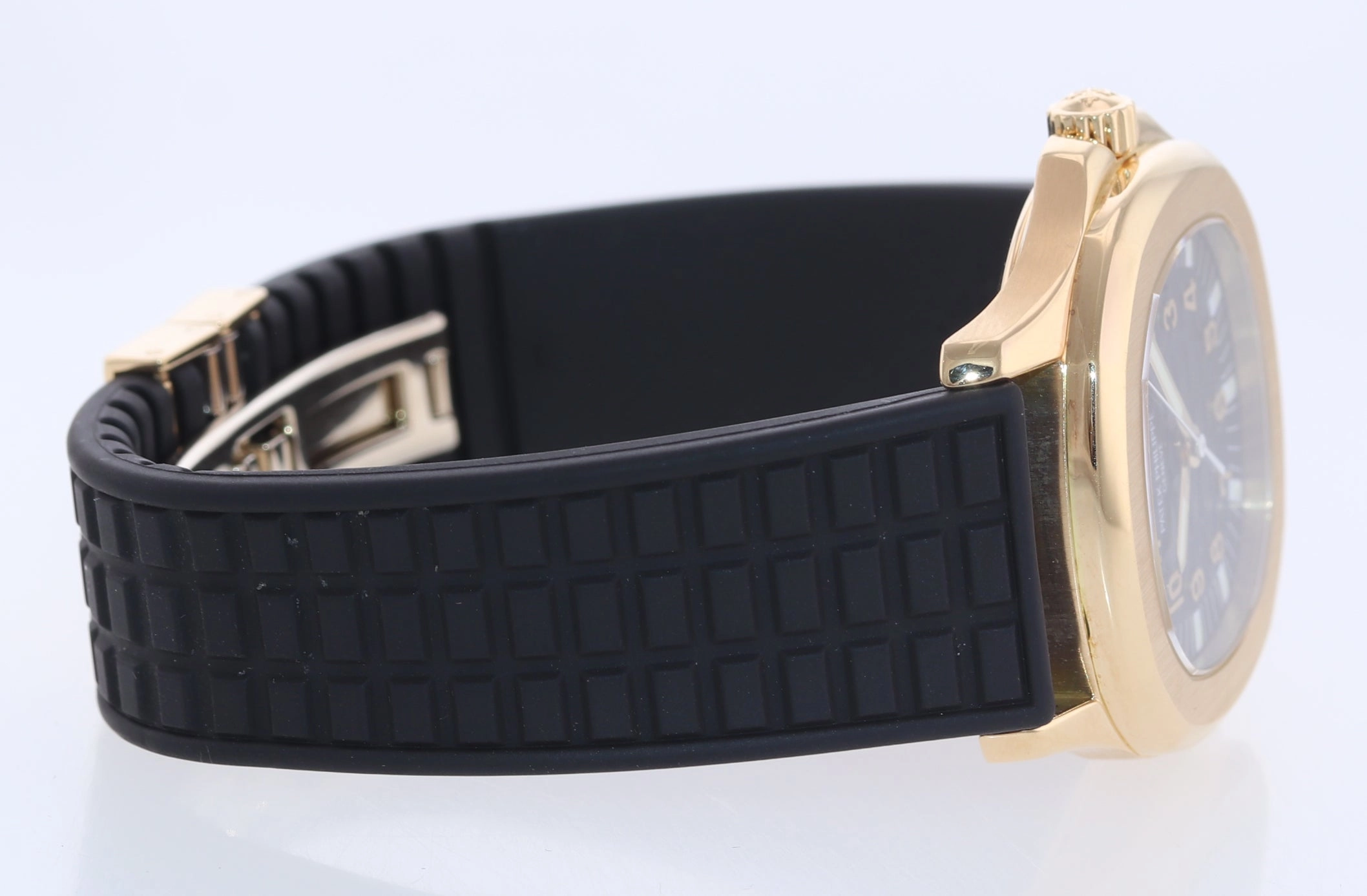 MINT Patek Philippe 5066J Aquanaut Black Rubber 5066J Yellow Gold 36mm Watch