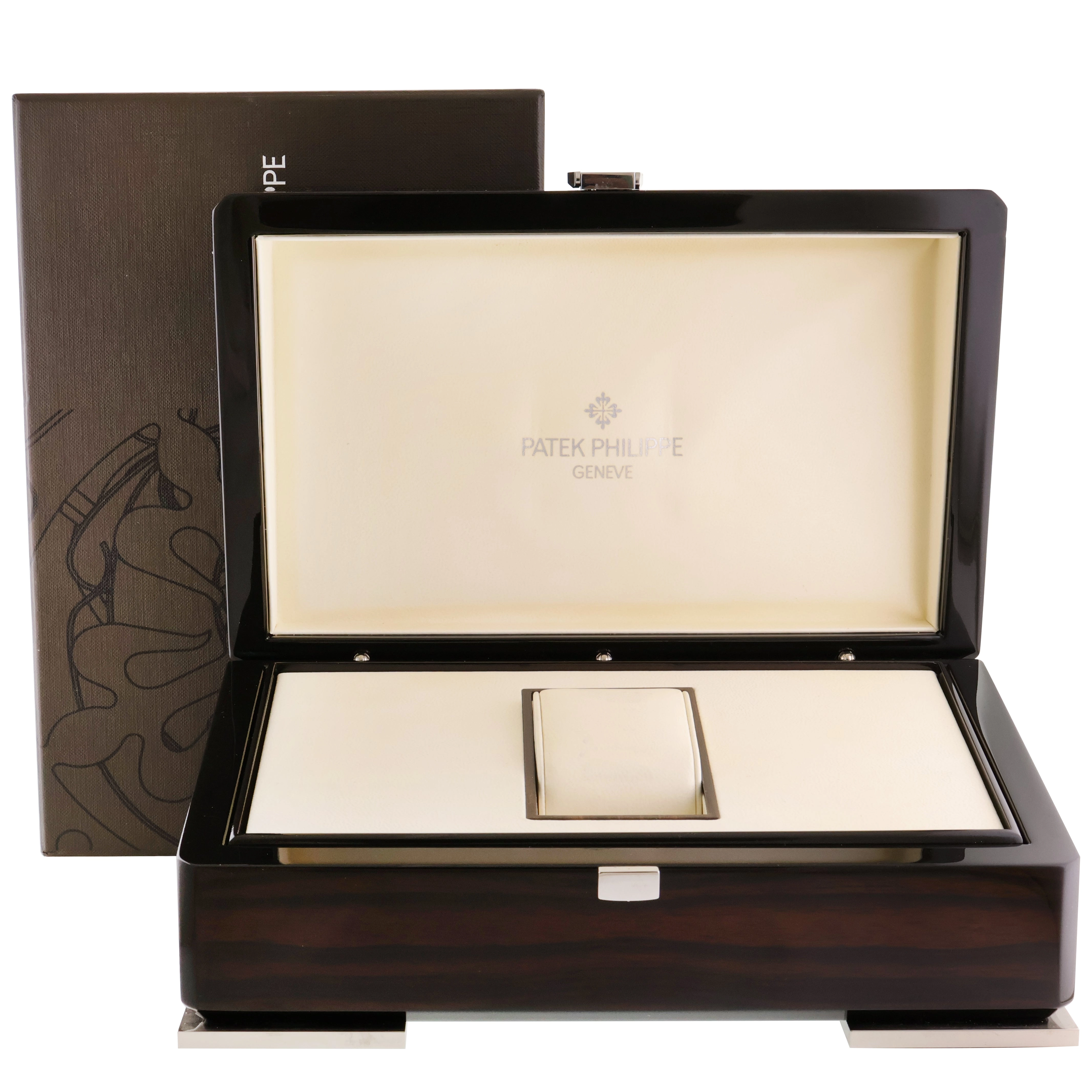 MINT Patek Philippe 5960a Chrono White Steel Annual Calendar 40.5mm Watch Box