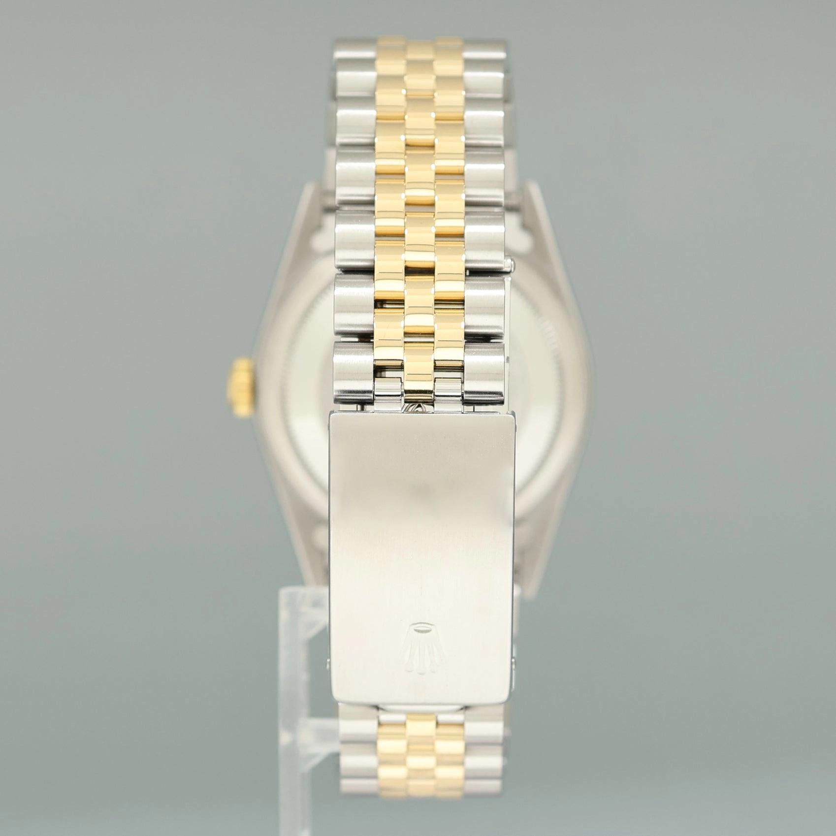MINT Rolex DateJust 16233 Two Tone Yellow Gold Jubilee Champagne Diamond Watch