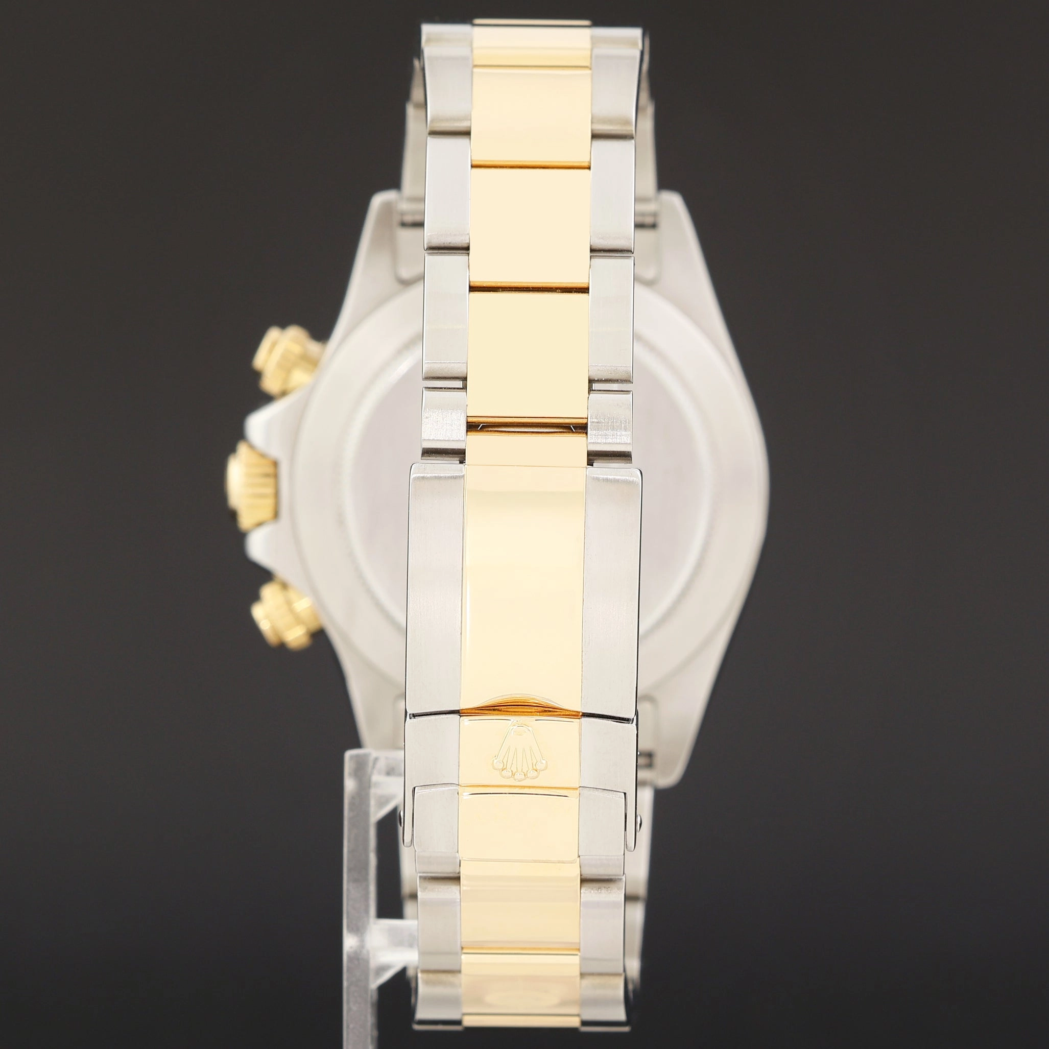 MINT Rolex Daytona 116523 Champagne Paul Newman Steel Yellow Gold Two Tone Watch