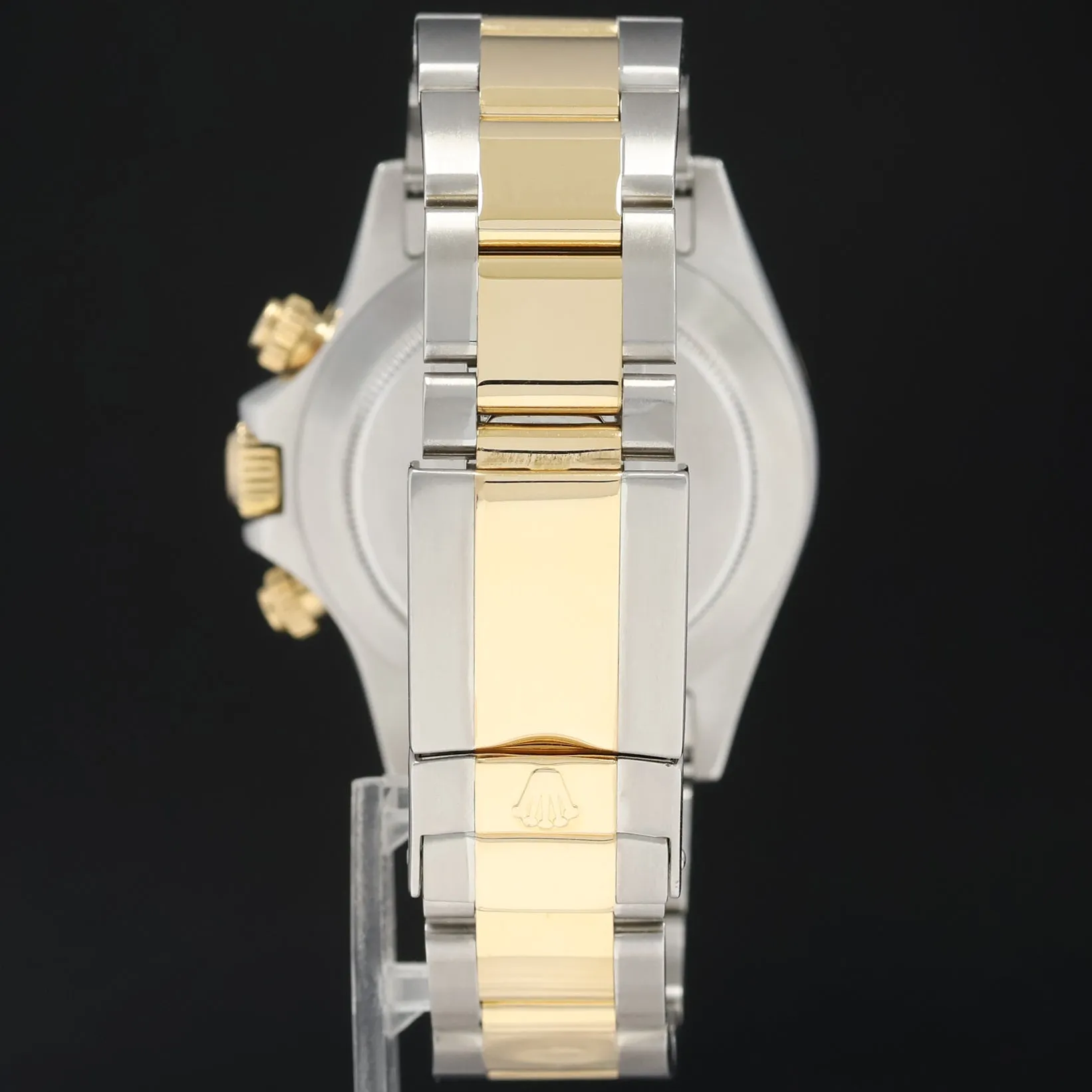 MINT Rolex Daytona 116523 Mother of Pearl MOP Diamond Yellow Gold Two Tone Watch