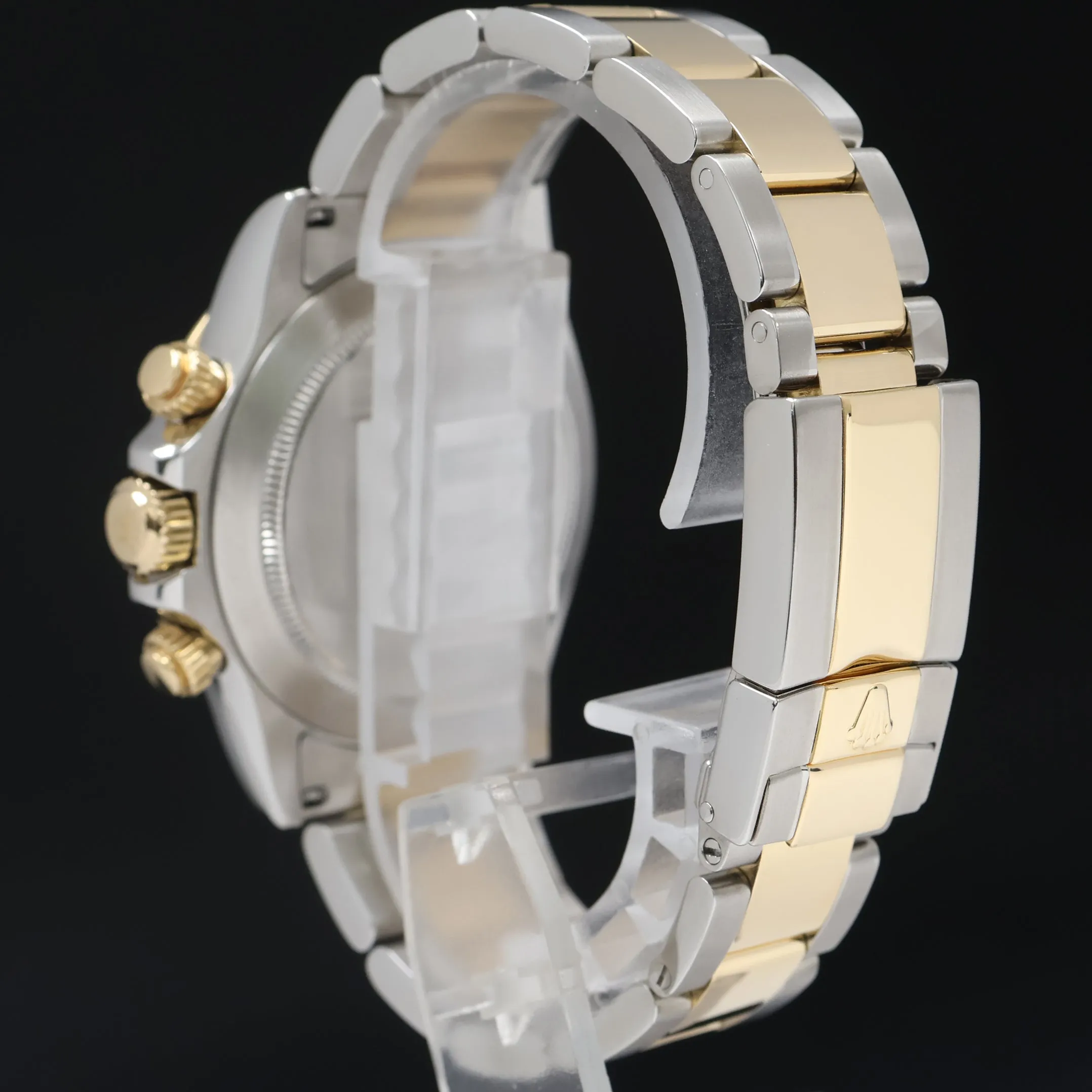 MINT Rolex Daytona 116523 Mother of Pearl MOP Diamond Yellow Gold Two Tone Watch