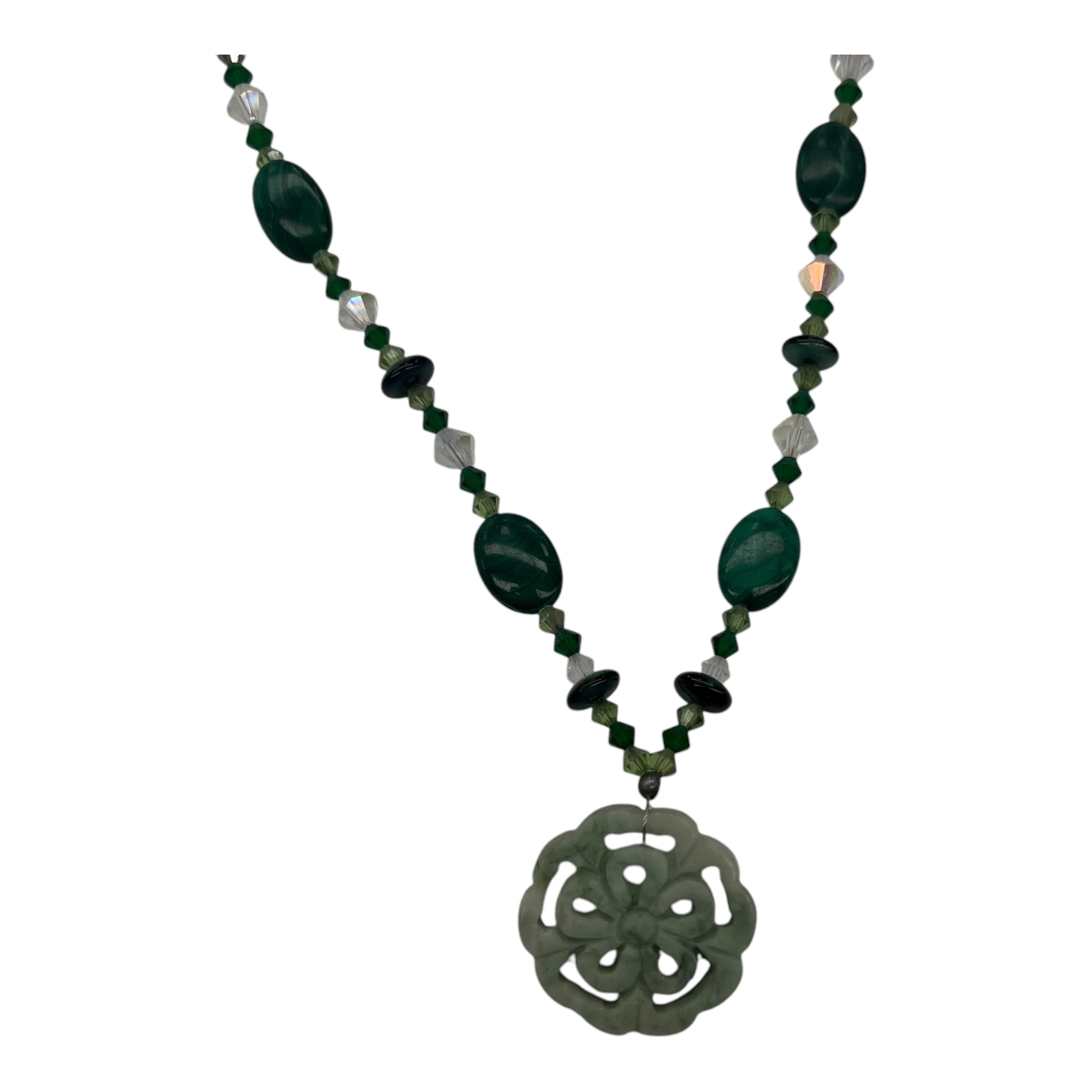 Necklace Charm By Clothes Mentor In Green