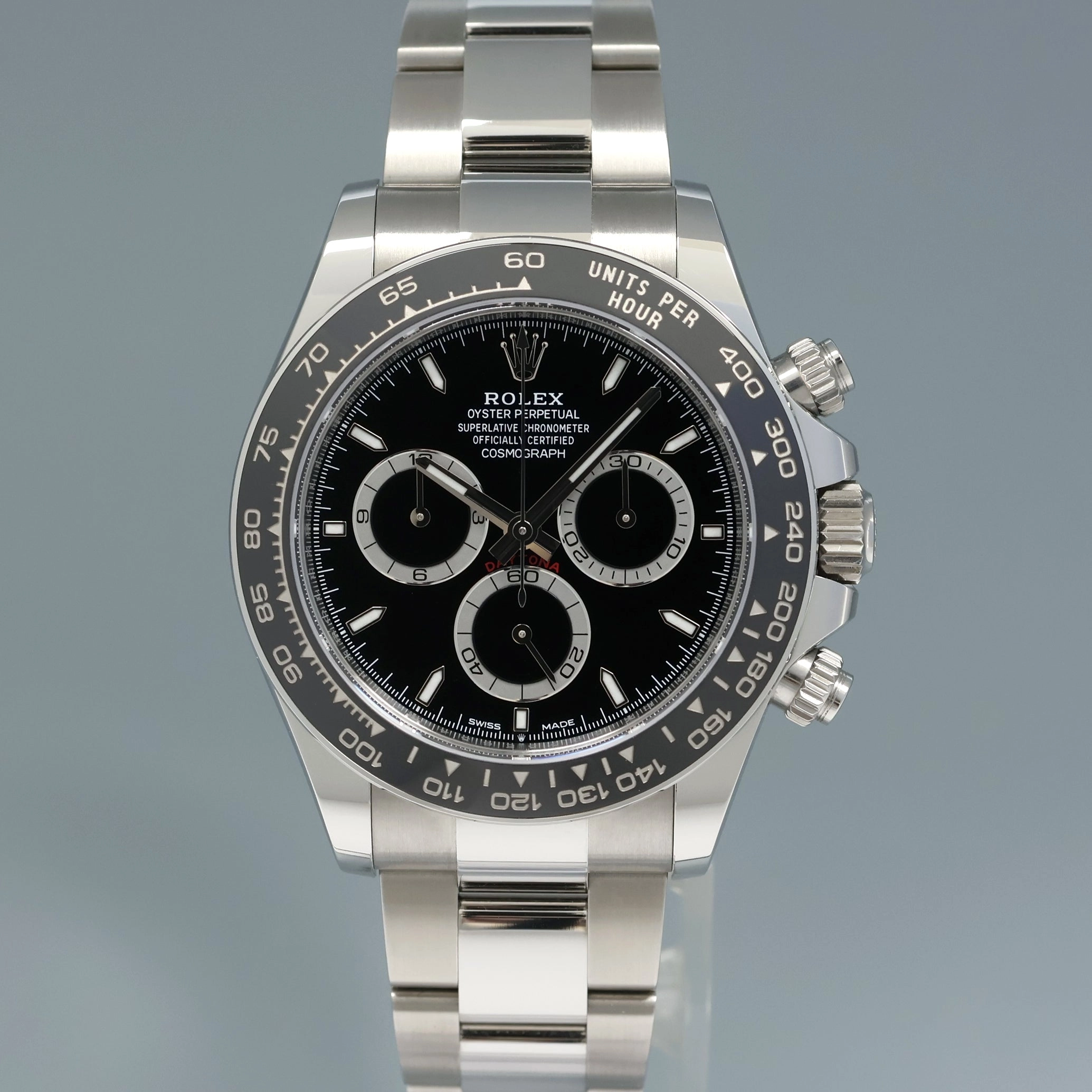 NOV 2024 NEW PAPERS Rolex Daytona 126500LN Black Ceramic Steel 40mm Watch Box