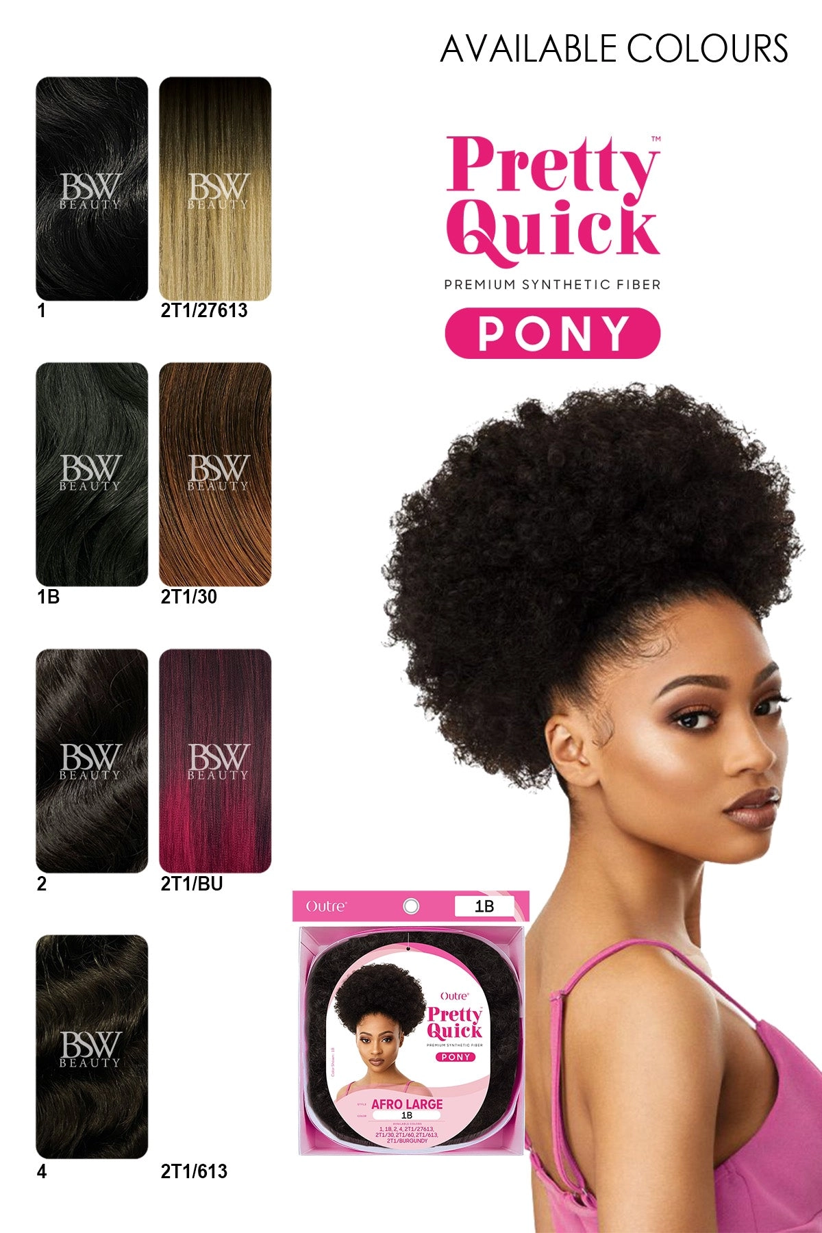 OUTRE PRETTY QUICK PONYTAIL AFRO LARGE