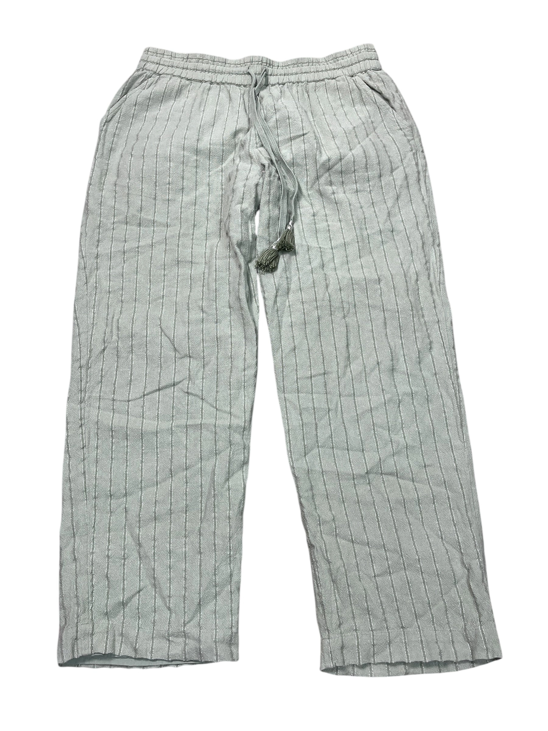 Pants Linen By Soft Surroundings In Green, Size:M